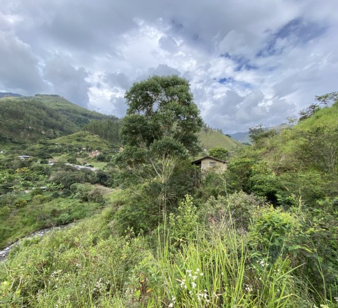 amazing views of the Vilcabamba valley from this 1 House 1 Hectare Riverside property