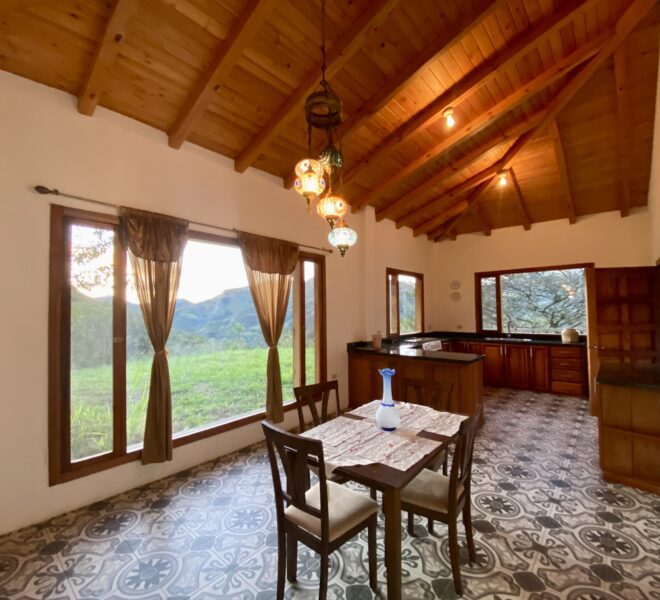 3 bedroom house for rent Vilcabamba: furnished, 3 baths, granite kitchen, big deck, pool access—$950/mo incl. water, power & basic internet